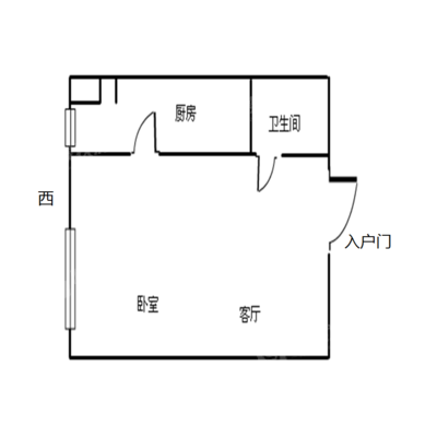 王府世家商业1室1厅1卫55㎡