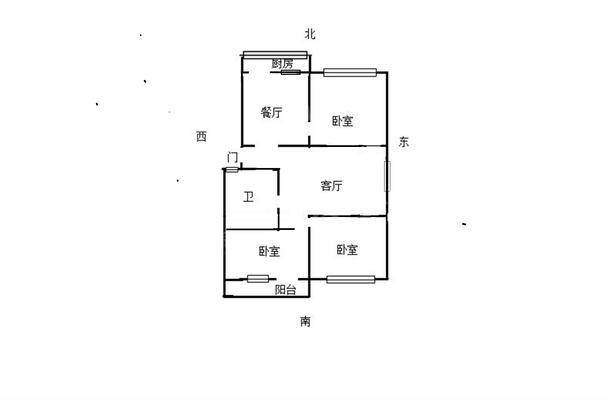 东环小区3室2厅1卫85㎡
