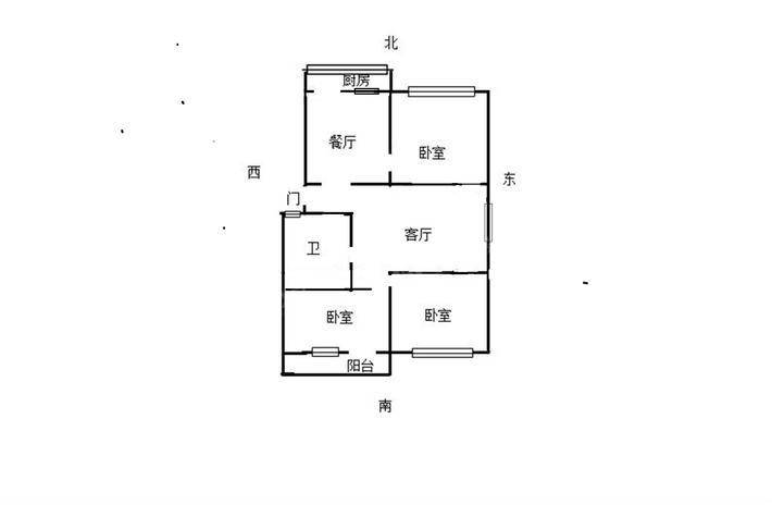 东环小区3室2厅1卫85㎡