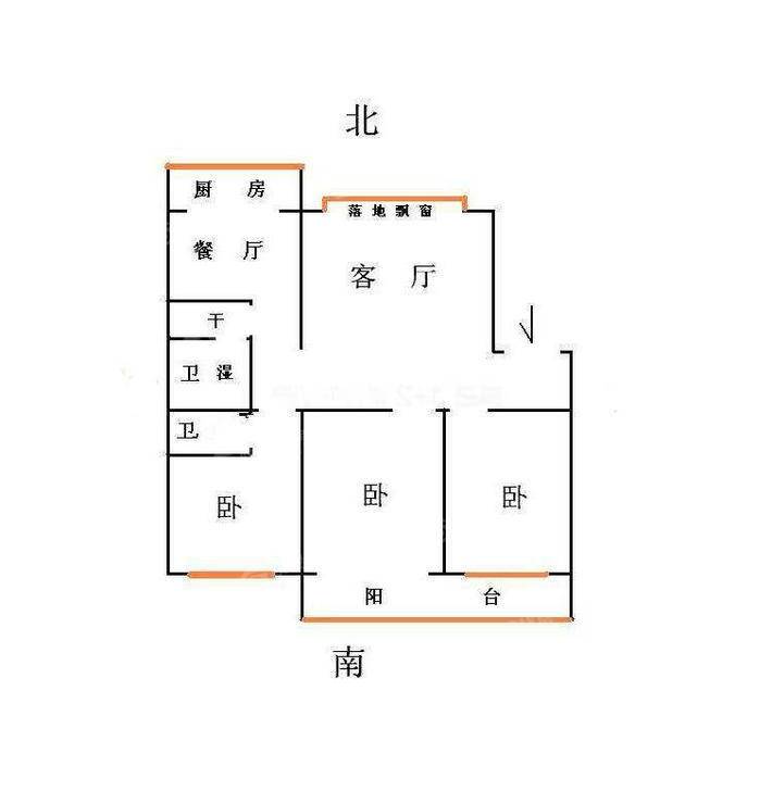 欣欣家园3室2厅2卫129㎡