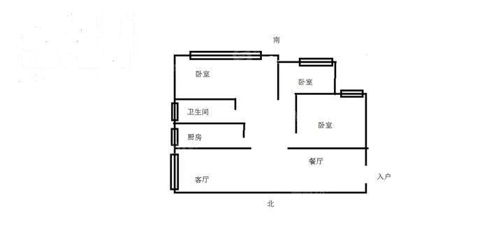 悦城华府3室2厅1卫138㎡