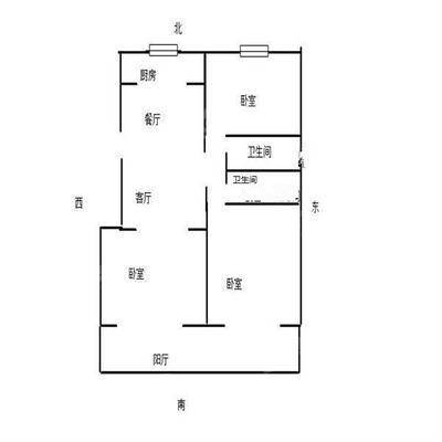 孔雀城B区2室2厅2卫99㎡