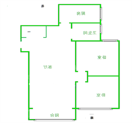 塞纳左岸2室2厅1卫95㎡