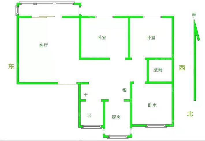 东塑家属区（东西院）3室2厅1卫113㎡