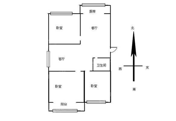 嘉福园小区3室2厅1卫103㎡