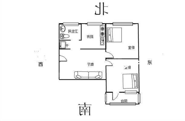 石油二部2室1厅1卫62㎡