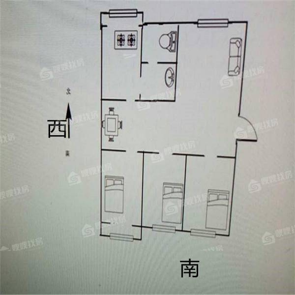 晨曦花园3室2厅1卫123㎡