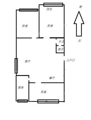 紫晶花园3室2厅1卫119㎡