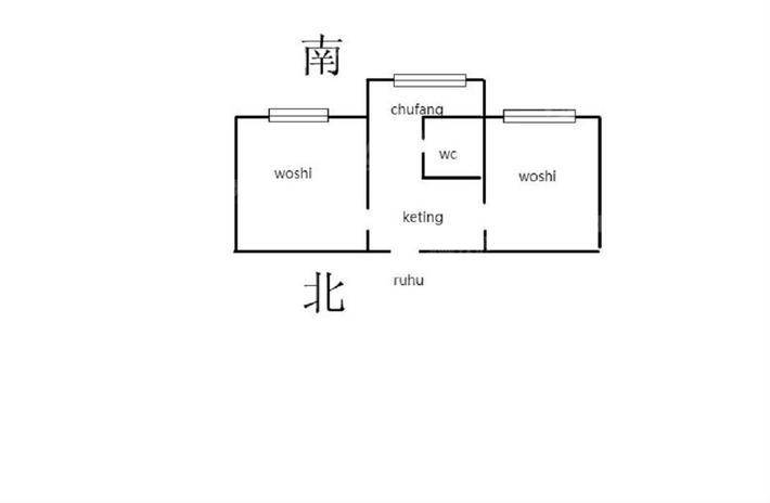 承钢小区北四区2室1厅1卫51㎡