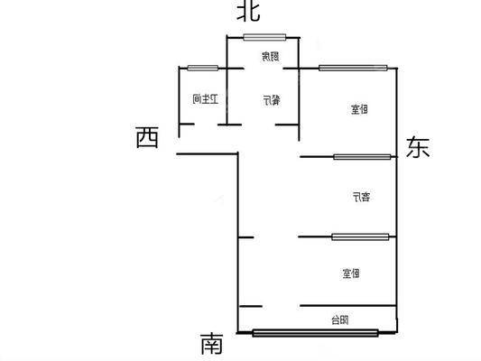 建设小区2室2厅1卫74㎡