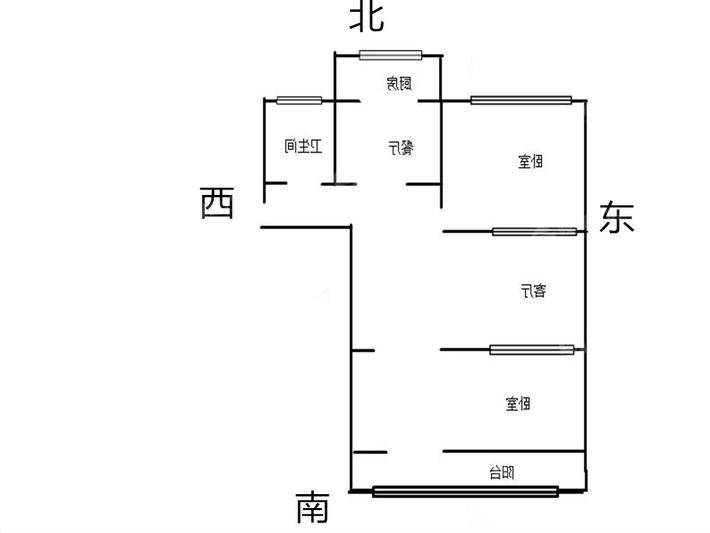 建设小区2室2厅1卫74㎡