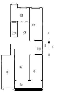 孔雀城B区3室2厅2卫141㎡