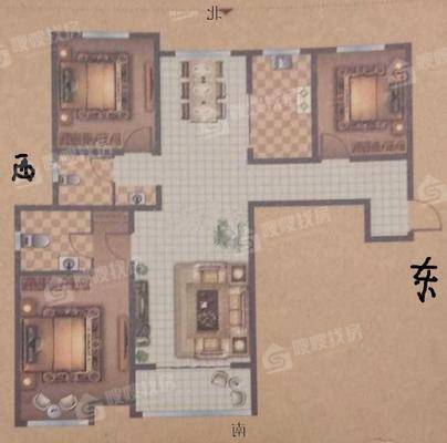 鼓楼上城东院（9-19）3室2厅2卫136㎡