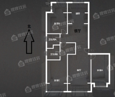 融创中心8号臻澜园3室2厅2卫178㎡