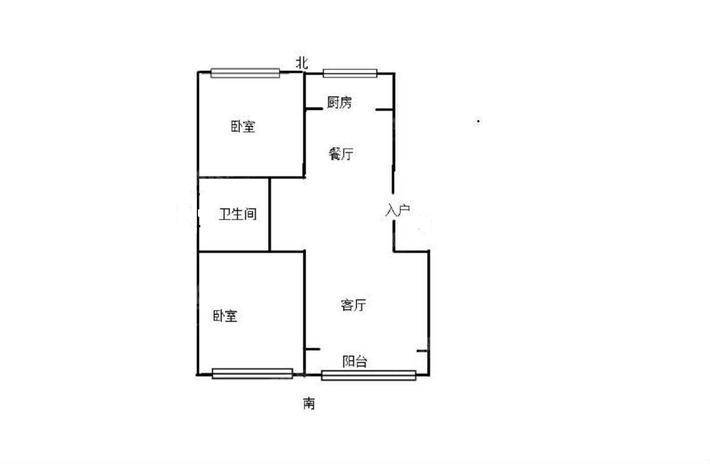 宝鼎花园一期2室2厅1卫93㎡