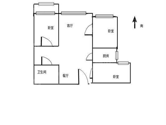 御宇国际二期雅瑞苑3室2厅1卫106㎡