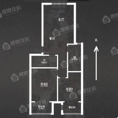 和平时光2室2厅1卫89㎡