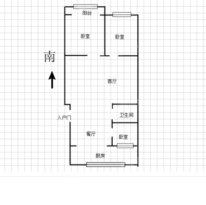 御祥园三组团3室2厅1卫97㎡