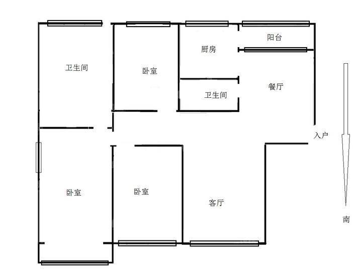 新华园大厦3室2厅2卫187㎡