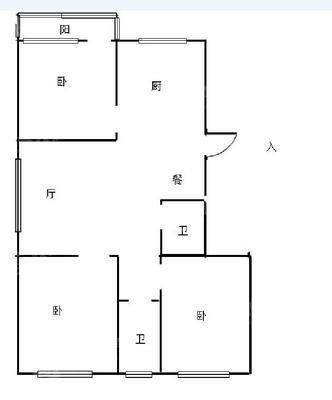 承德世纪城三期2室2厅1卫96㎡