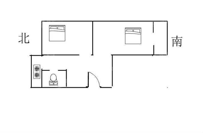 市建一公司（家属楼）1室1厅1卫52㎡