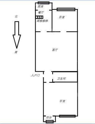 新美丰小区2室2厅1卫87㎡