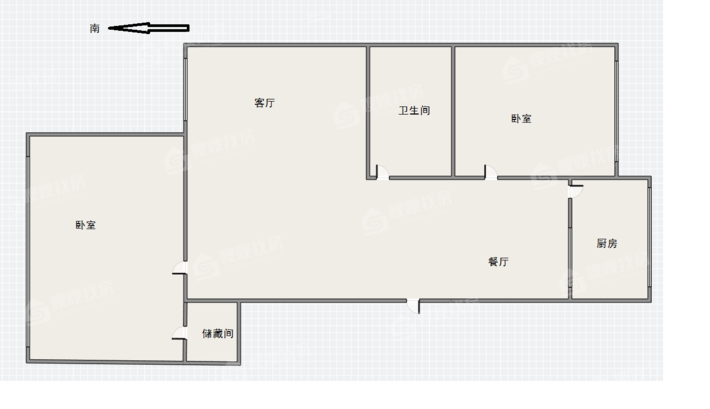 祥业（佟温）小区2期2室2厅1卫97㎡