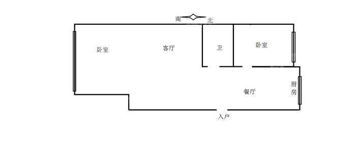 宏达山庄C区2室2厅1卫75㎡