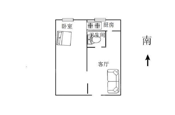 果山（承钢中一二区）1室1厅1卫40㎡