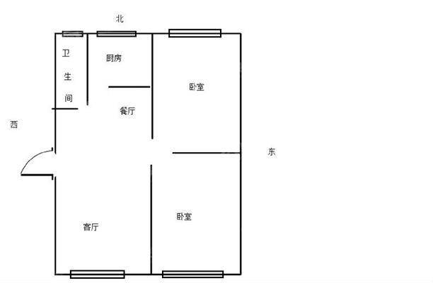 锦绣城（五区）2室2厅1卫99㎡