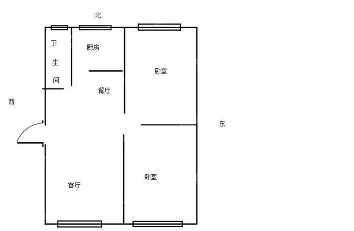 锦绣城（五区）2室2厅1卫99㎡