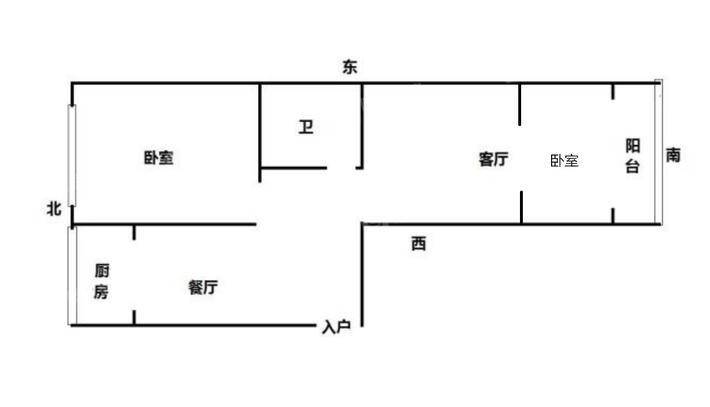 丽景华庭(北区)2室2厅1卫101㎡