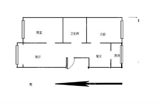 紫塞桃园2室2厅1卫91㎡