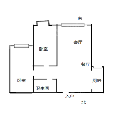 福溪帝苑二期2室2厅1卫83㎡