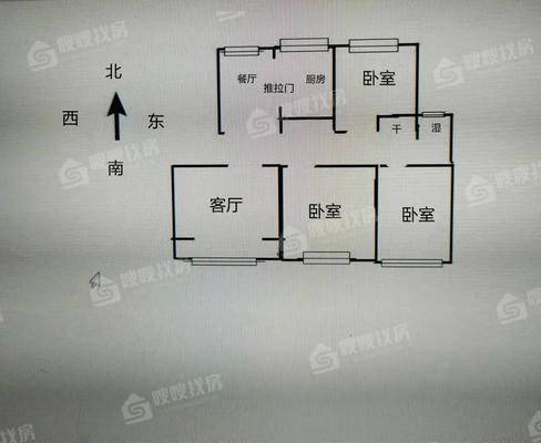 天成熙园二期3室2厅1卫115㎡
