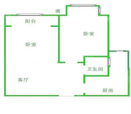 嘉禾一方二期2室2厅1卫76㎡