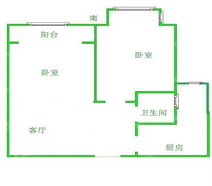 嘉禾一方二期2室2厅1卫76㎡