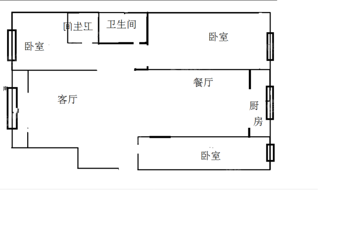 福溪帝苑一期3室2厅2卫138㎡