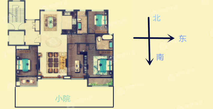 天成玉玺台一期4室2厅2卫158㎡