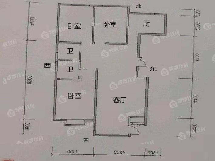御河新城东区3室2厅2卫124㎡