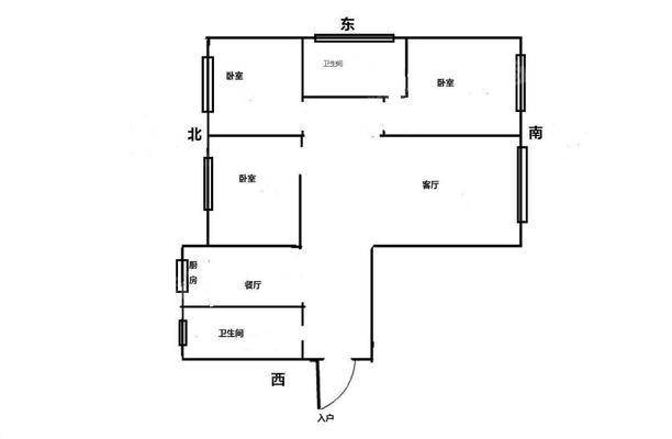 锦绣城（二区）3室2厅2卫115㎡