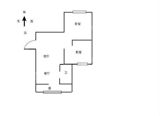 铁路新村2室2厅1卫65㎡