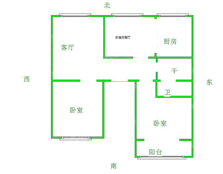 御宇花园二期3室2厅1卫79㎡