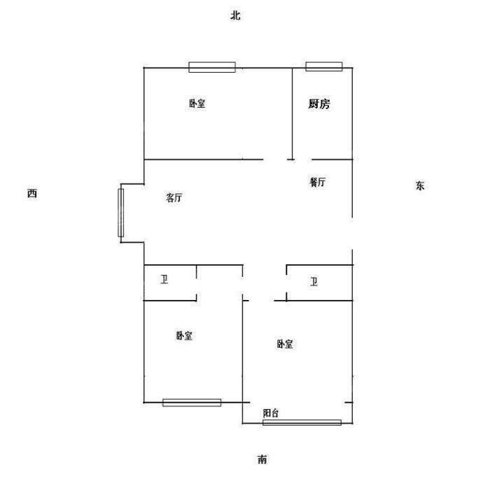 一世界商品G1-113室2厅2卫124㎡