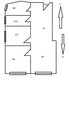 宝鼎花园二期2室2厅1卫91㎡