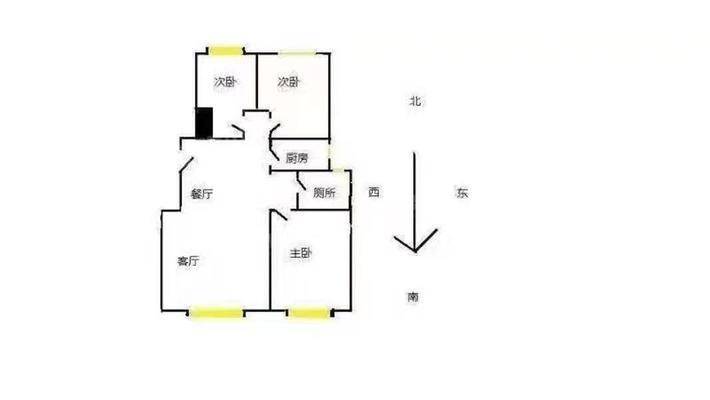 荣盛阿尔卡迪亚文承苑3室2厅1卫93㎡