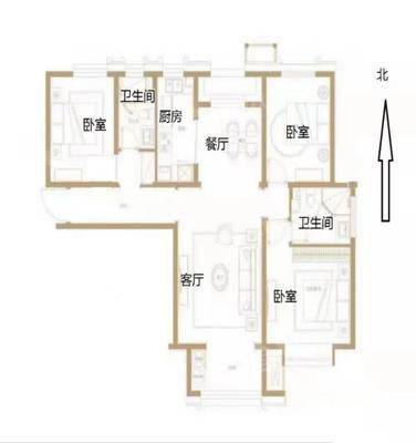 东南智汇城9号院3室2厅2卫122㎡