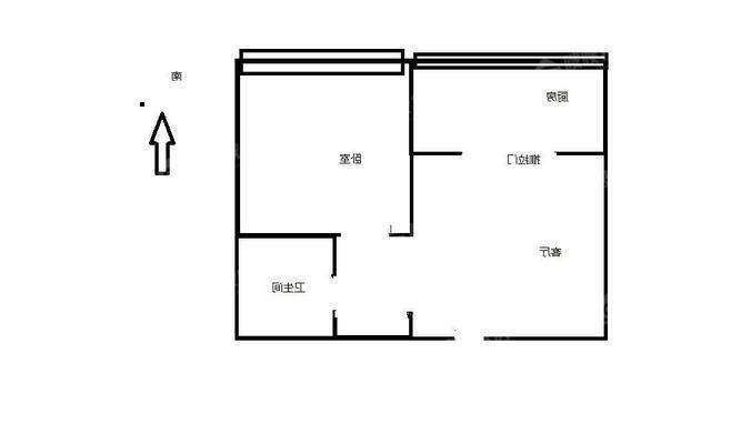 北欧会龙山庄1-171室1厅1卫57㎡