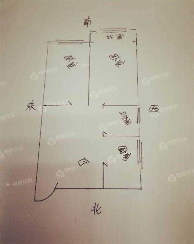 监理所宿舍2室1厅1卫57㎡