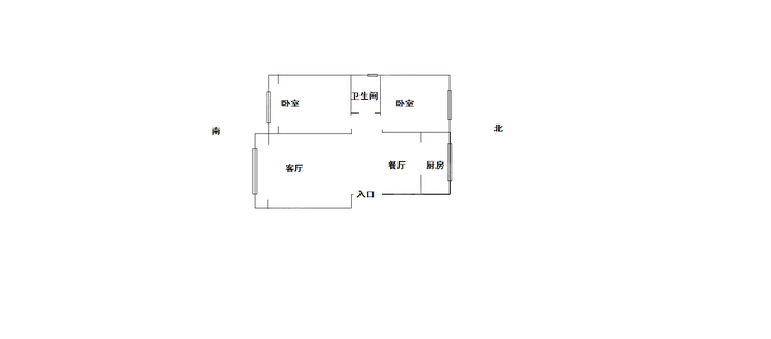 锦绣城（四区）2室2厅1卫82㎡